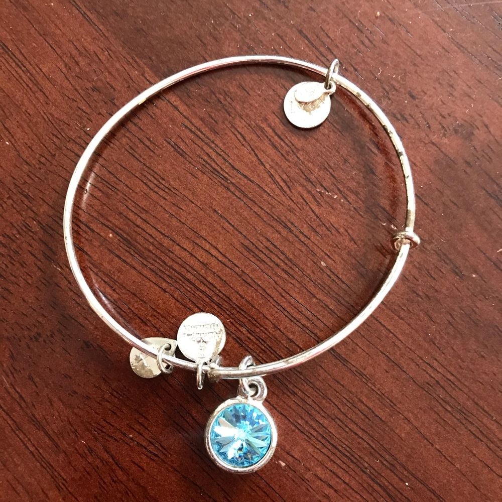 Alex & Ani Aquamarine Charm Bracelet